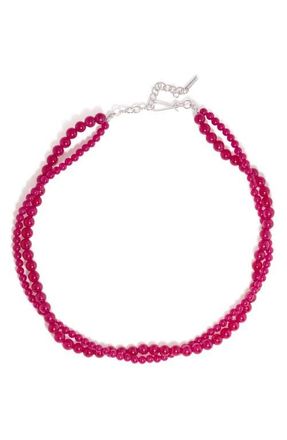 Completedworks Chalcedony Beaded Necklace in Pink at Nordstrom