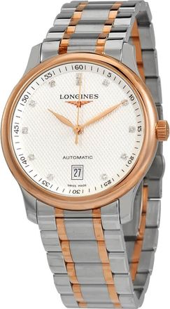 Longines Master Collection Automatic Diamond White Dial Mens Watch L2.628.5.97.7