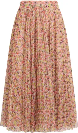 Philosophy di Lorenzo Serafini Rokken, Dames, Veelkleurig, S, Polyester, Pliss&eacute; Midi Rok