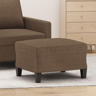 vidaXL Poggiapiedi Marrone 60x50x41 cm in Tessuto - Vidaxl