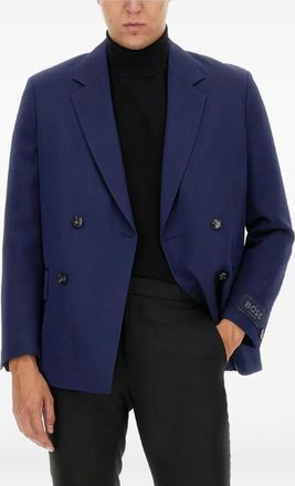 BOSS Blazer con logo - Blu