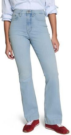 Spanx SPANXsculpt ReDefine High Rise Flare Jeans in Tidal Blue at Nordstrom Rack, Size 24W