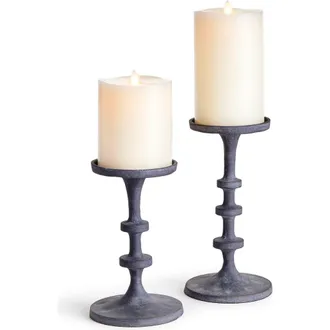 Napa Home & Garden Abacus Petite Candle Stands in Gray at Nordstrom