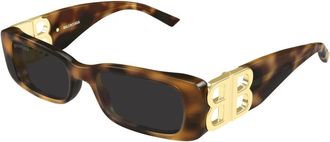 Balenciaga Bb 0096S Zonnebril - Dames - Zonnebrillen - Bruin - 51 MM - Accessoires