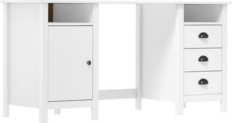 vidaXL Vidaxl - Escritorio Hill Range Madera De Pino Blanco 150x50x74 Cm