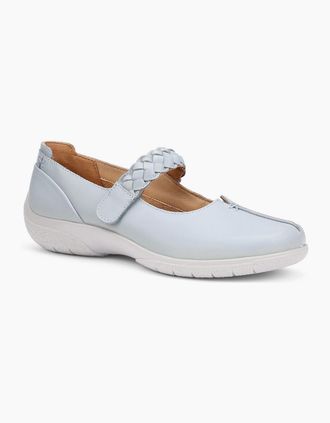 Hotter Womens Shake II Womens Extra Wide Mary Jane Shoes - Blue - Size: 4.5