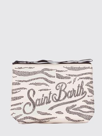 MC2 Saint Barth Pochette Aline in neoprene con strass applicati animalier