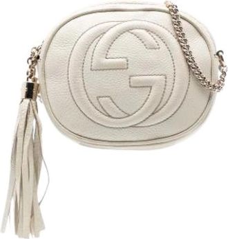 Gucci Pre-owned Cross Body Bags, female, White, Size: ONE SIZE Pre-owned Vintage Crossbody Bag