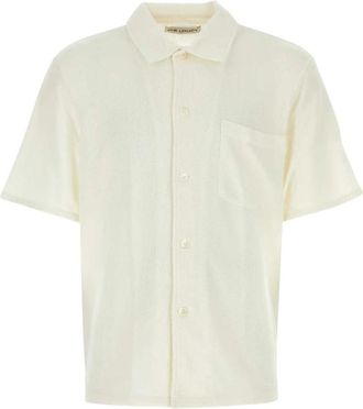 Our Legacy Box Shirt Shortsleeve - Heren - Korte mouwen Overhemden - Wit - L - Katoen - Overhemden
