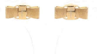 Ferragamo Plating Stud Earrings (Pre-Owned)