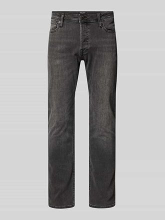 Jack & Jones Jack & Jones Slim Fit Jeans im 5-Pocket-Design Modell Glenn in Dunkelgrau, Größe 28/32