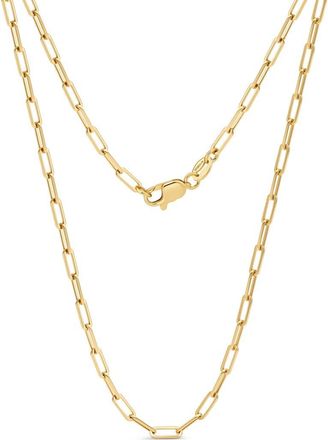 Devata Paperclip Chain Necklace in 14K Gold, 2.2mm in Yellow Gold at Nordstrom, Size 22