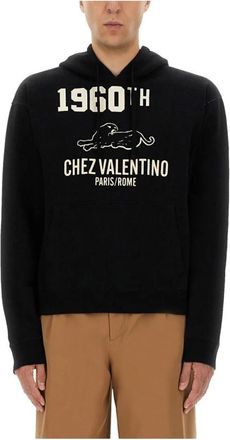 Valentino Garavani Chez Valentino Hoodie - Heren - Hoodies - Zwart - L - Katoen - Hoodies & sweatvesten
