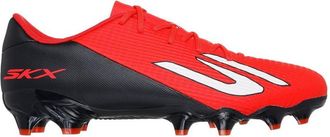 Skechers SKX_2 Academy voetbalschoenen voor heren, voor harde ondergrond (Rood, Zwart)