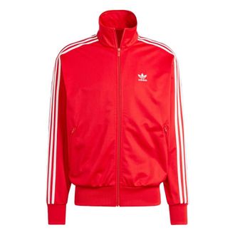 adidas Originals Mens Adicolor Classics Firebird Tracktop Track Jacket, Better Scarlet/White, S