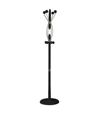 HERDASA Herdasa - Perchero Mod. 424 Herrajes En Cromo Satinado Lacado Negro, 184 Cm(alto)37 Cm(ancho)37 Cm(largo)