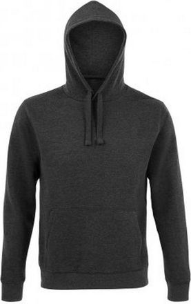 SOLS Unisex Volwassenen Spencer Hooded Sweatshirt (Houtskool mergel)