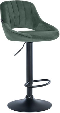 Clp Taburete De Bar Milet De Terciopelo Verde Negro