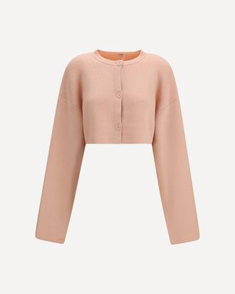 Toteme Cropped crewneck Cardigan with button fastening Female S