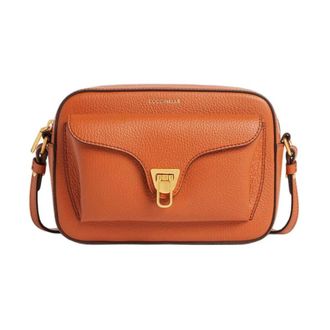 Coccinelle Beat Camera Bag - Dames - Schoudertassen - Oranje - ONE Size - Leer - Tassen