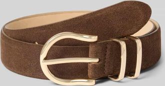 Weinmann Weinmann G&uuml;rtel aus echtem Rindsleder in Velours-Optik in Dunkelbraun, Gr&ouml;&szlig;e 100