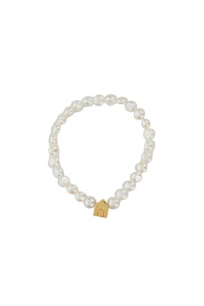 Aliita White Casita Bold Perla Bracelet