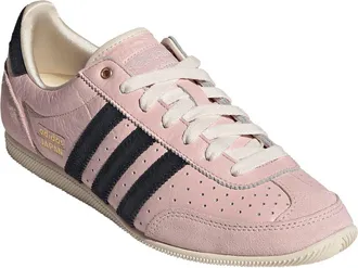adidas Japan Low Top Sneaker in Sandy Pink/Black/Gold at Nordstrom, Size 11.5