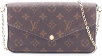 Louis Vuitton Pre-owned Pochette Schoudertas - Dames - Vintage Schoudertas - Bruin - ONE Size - Leer - Vintage