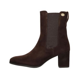 Fred De La Bretoniere Schoenen, Dames, Bruin, 37 EU, Wol, Bruine Chelsea Enkellaarsjes Farah