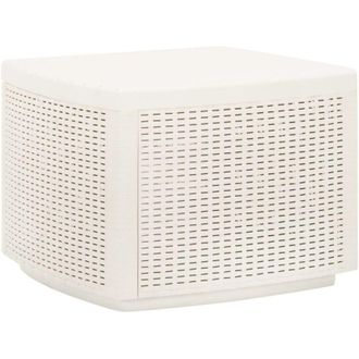 vidaXL Mesa De Jard&iacute;n Pl&aacute;stico Blanco 53x53x40 Cm Vidaxl