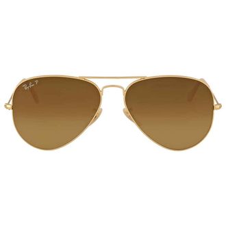Ray-Ban Aviator Gradient Polarized Brown Gradient Aviator Unisex Sunglasses RB3025 112/M2 58