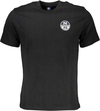 North Sails Mens Tshirt Ns Circle Logo Tee - Black Cotton - Size X-Large