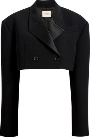Khaite Nando Jacket - Dames - Blazers - Zwart - M - Polyester - Jassen