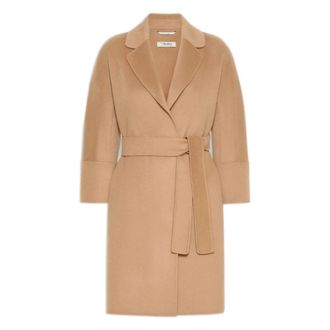 Max Mara Arona Mantel - Dames - Mantels - Bruin - Maat: XS Zijde
