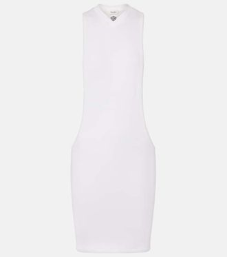Versace Cotton-blend jersey minidress
