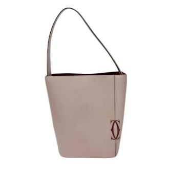 Cartier Pre-owned Shoulder Bag - Dames - Vintage Tas - Beige - ONE Size - Leer - Vintage