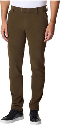 Brooks Brothers Slim Fit Sanded Stretch Cotton Chinos - Heren - Chinos - Groen - W36 - Katoen - Broeken