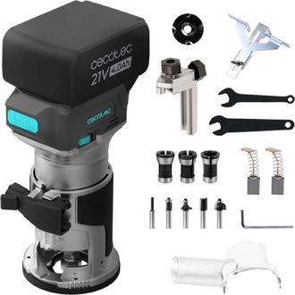 Cecotec Cecotec Fresadora De Madera A Bater&iacute;a Multishape 2000 Liberty. Bater&iacute;a Nexus 21v 4ah, Motor Sin Escobillas Brushless, 5 Fresas