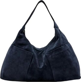 Gimaguas Maxi Sacco Suede - Dames - Schoudertassen - Blauw - ONE Size - Su&egrave;de - Tassen