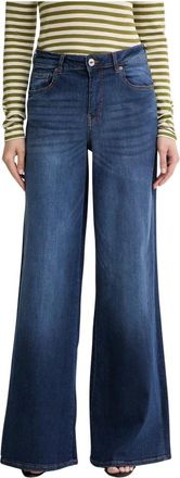 Fracomina EVA Flare Jeans - Dames - Loose Fit Jeans - Blauw - W26 - Katoen - Jeans