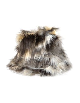 Dolce & Gabbana Multicolor Acrylic Fur Women Bucket Hat Polyester Modacrylic