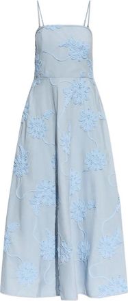 Rotate Maxi Light Blue Flower Dress