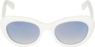 K&agrave;dor Capri Bold Gradient Blue Oversized Cat-Eye Sunglasses