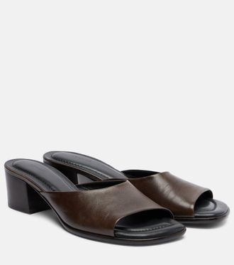 Christophe Lemaire 55 leather mules
