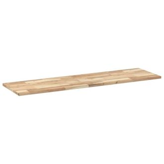 Berkfield Home Compact Floating Shelf 160x40x2 cm Untreated Solid Wood Acacia in Brown | Size: 160 x 40 x 2 cm