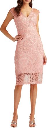 Tadashi Shoji Evonne Embroidered Dress