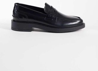 Noak Made in Portugal - Mocassini college neri in pelle-Nero