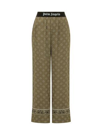 Palm Angels Paisley-printed Piped-trim Detailed Trousers