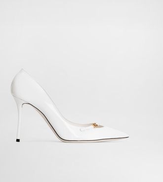 Dolce & Gabbana Patent Leather Pumps - Woman Pumps And Slingback White Leather 36.5