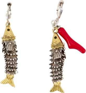 Isabel Marant Asymmetric Earrings - female - Isabel Marant - Earrings - Yellow - ONE SIZE - Accessories